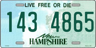 NH license plate 1434865