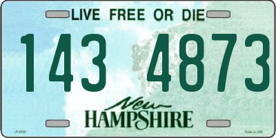 NH license plate 1434873