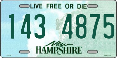 NH license plate 1434875