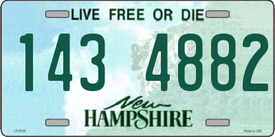 NH license plate 1434882