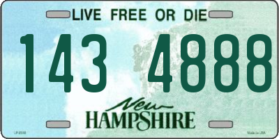 NH license plate 1434888