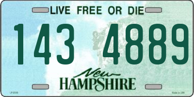 NH license plate 1434889