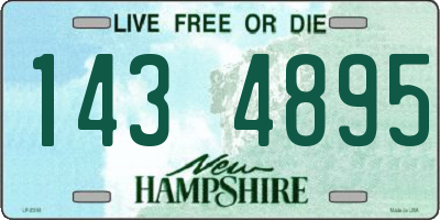 NH license plate 1434895
