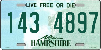 NH license plate 1434897