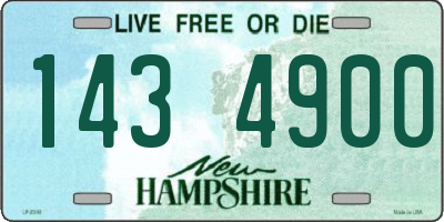 NH license plate 1434900