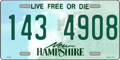 NH license plate 1434908