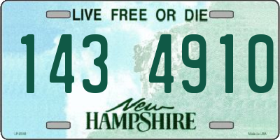 NH license plate 1434910