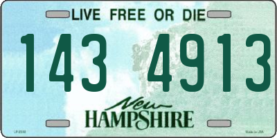 NH license plate 1434913