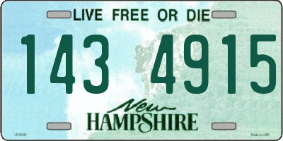 NH license plate 1434915