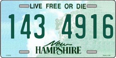 NH license plate 1434916