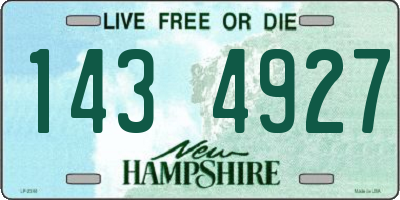 NH license plate 1434927