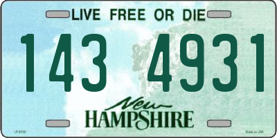 NH license plate 1434931