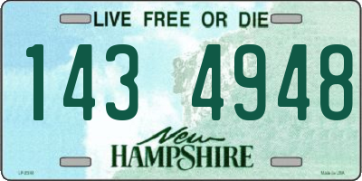 NH license plate 1434948