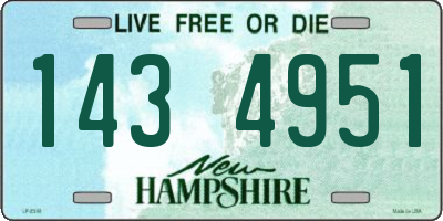 NH license plate 1434951