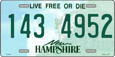 NH license plate 1434952