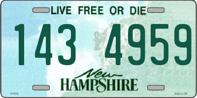 NH license plate 1434959