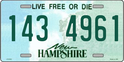 NH license plate 1434961