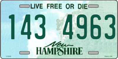 NH license plate 1434963