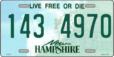 NH license plate 1434970