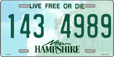 NH license plate 1434989