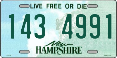 NH license plate 1434991