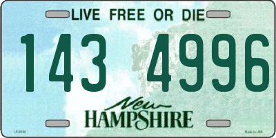 NH license plate 1434996
