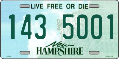 NH license plate 1435001