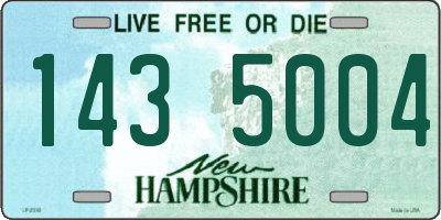 NH license plate 1435004