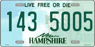 NH license plate 1435005