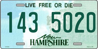 NH license plate 1435020