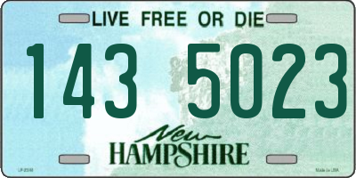 NH license plate 1435023