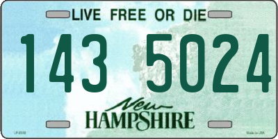 NH license plate 1435024