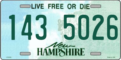 NH license plate 1435026