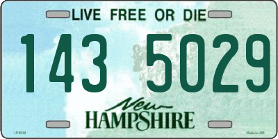 NH license plate 1435029
