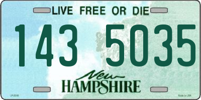 NH license plate 1435035