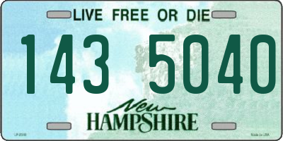 NH license plate 1435040