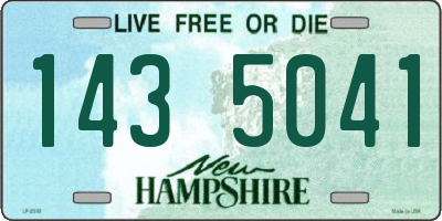 NH license plate 1435041