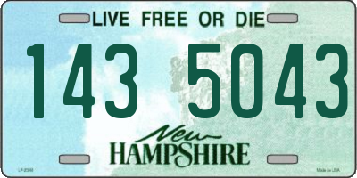 NH license plate 1435043