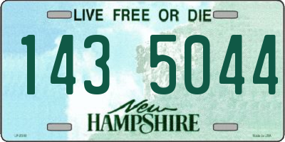 NH license plate 1435044