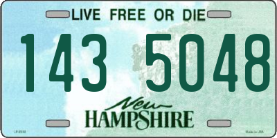 NH license plate 1435048