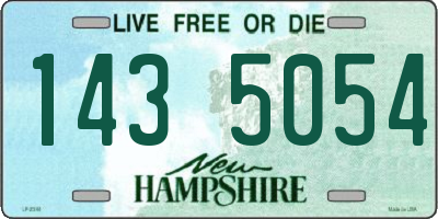 NH license plate 1435054
