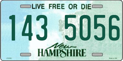 NH license plate 1435056