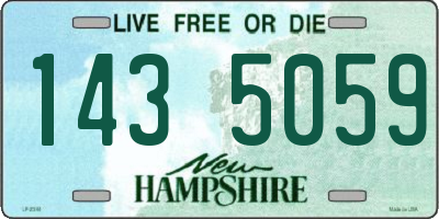 NH license plate 1435059