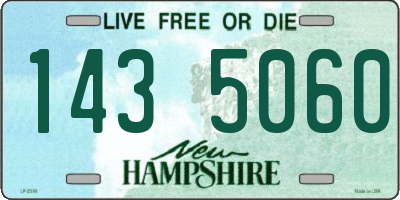 NH license plate 1435060