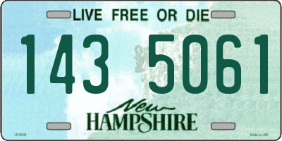 NH license plate 1435061