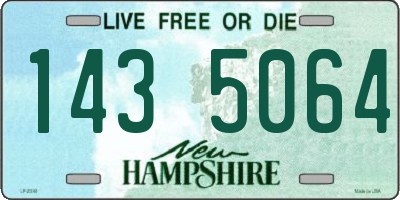 NH license plate 1435064