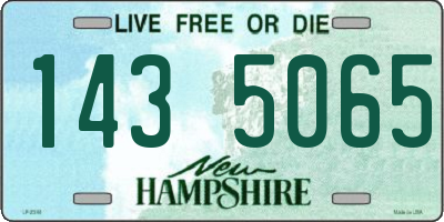 NH license plate 1435065