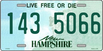 NH license plate 1435066