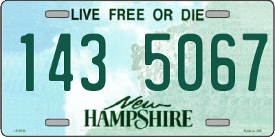 NH license plate 1435067