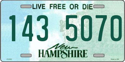 NH license plate 1435070